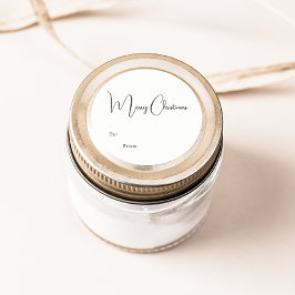 Modern Boho frohe Weihnachten bis von Runder Aufkleber