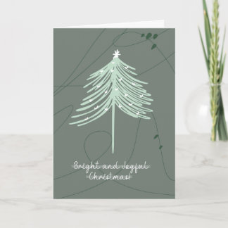 Modern Boho Frohe Weihnachten / Neujahr Card Dankeskarte