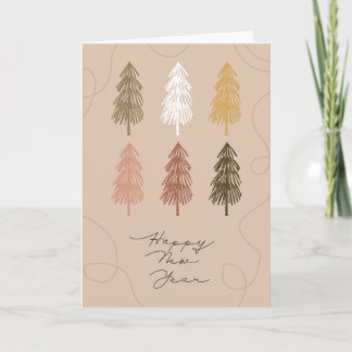 Modern Boho Frohe Weihnachten / Neujahr Card Dankeskarte
