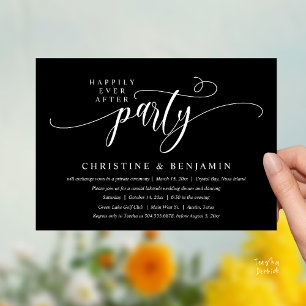 Modern Boho glücklich je nach Empfang Party Einladung