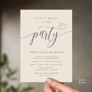 Modern Boho glücklich je nach Empfang Party Einladung