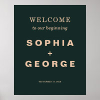 Modern Boho Jewel Earth Tone Wedding Begrüßungszei