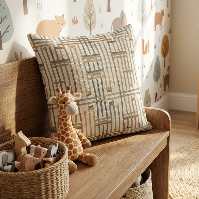 Modern Boho Linear Geometric ID1276 Kissen (Von Creator hochgeladen)