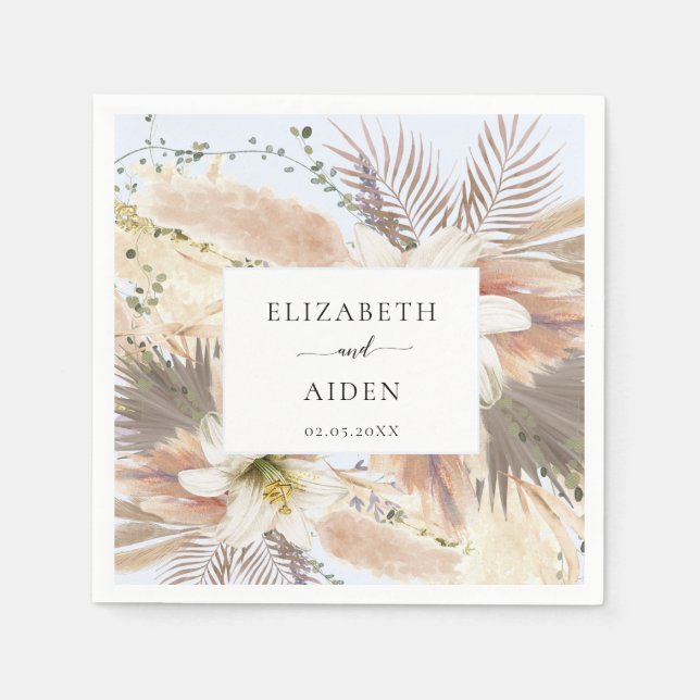 Modern Boho Napkins Serviette (Vorderseite)