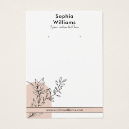 Modern Boho Pastel Earring Juwelier Display Card