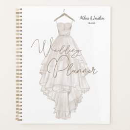 Modern Boho Pink Elegante Blumenzettel Planer