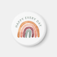 Modern Boho Rainbow - Happy Every Day-