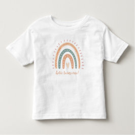 Modern Boho Rainbow Pastel Fiesta 1. Geburtstag Kleinkind T-shirt