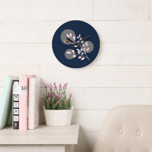 Modern Boho Round Acrylic Große Wanduhr
