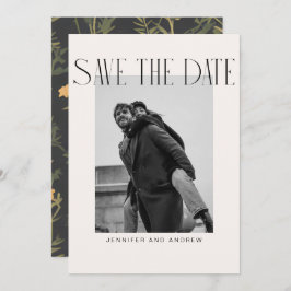 Modern Boho Save the Date Card Dankeskarte