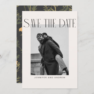 Modern Boho Save the Date Card Dankeskarte