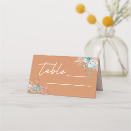 Modern Boho Terracotta Script Wedding Platzkarte