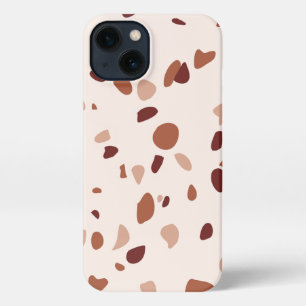 Modern Boho Terrazzo Muster iPhone Case 13 Hülle