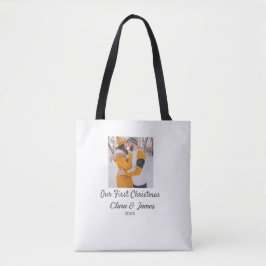 Modern boho unser erstes Weihnachts-Foto