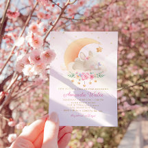 Modern Boho Watercolor Bunny Baby Dusche