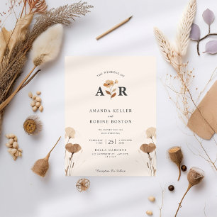 Modern Boho Wedding Einladung