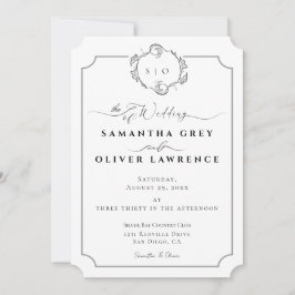 Modern boho Wedding Invitation Einladung