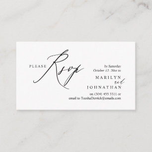 Modern Boho Wedding RSVP Begleitkarte