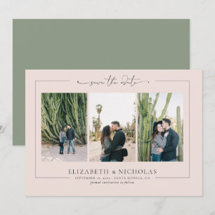 Modern Boho Wüste   3 Foto Save-the-Date Save The Date