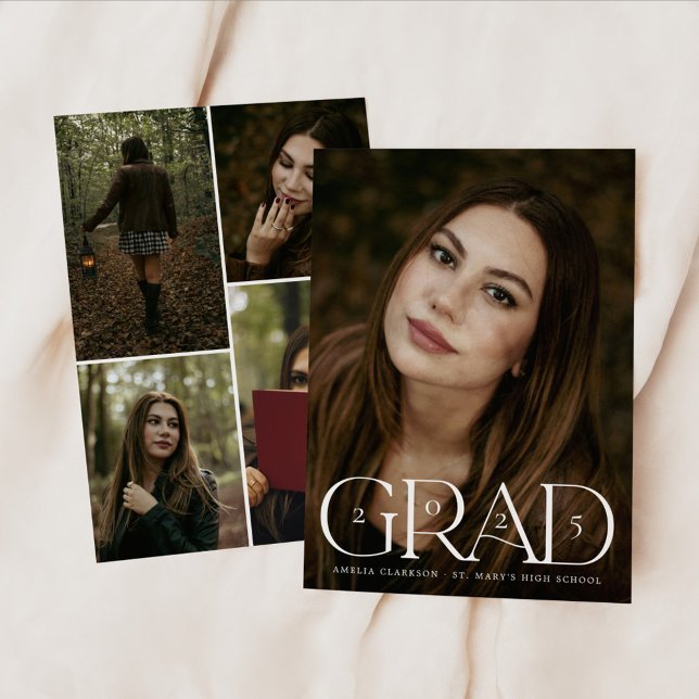 Modern Bold 5 Foto Personalisierte Karte (Von Creator hochgeladen)