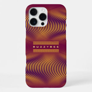 Modern Bold Abstract Purple Unique Trippy Custom iPhone 16 Pro Max Hülle