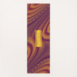 Modern Bold Abstract Purple Unique Trippy Custom Yogamatte