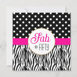 Modern Bold Fifty & Fabulous 50th Birthday Party 