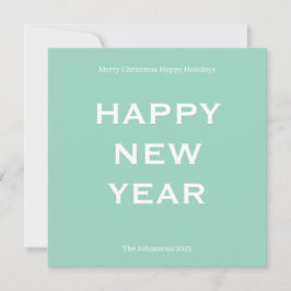 Modern Bold Holiday Card | Custom Text Minimalist Feiertagskarte