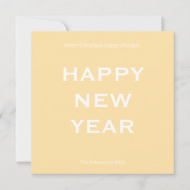 Modern Bold Holiday Card | Custom Text Minimalist  Feiertagskarte