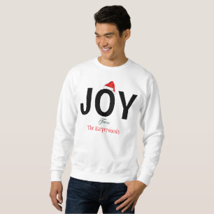 Modern Bold JOY Simple Elegante Weihnachtsfamilie Sweatshirt