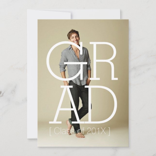 Modern Bold Party Einladung Foto Card (Vorderseite)