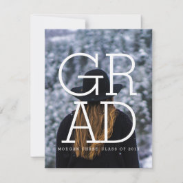 Modern Bold Party Einladung Foto Card