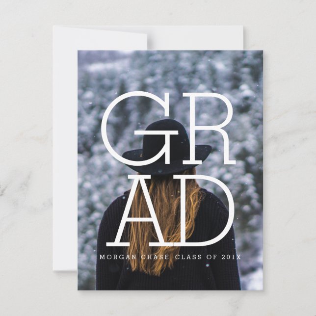 Modern Bold Party Einladung Foto Card (Vorderseite)