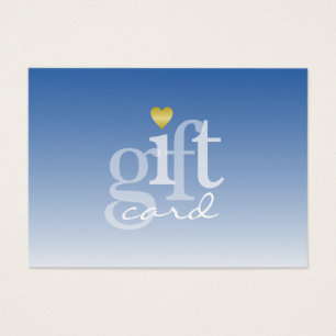 Modern Bold Sky Blue Ombre Gold Herzstück Geschenk