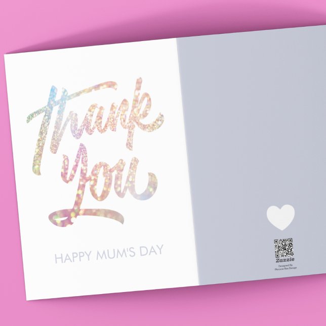 Modern Bold Unicorn Vielen Dank MUM's Day Card Karte (Von Creator hochgeladen)