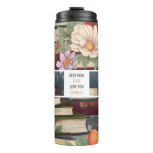 Modern Books Foto Collage - Bestes Mama-Geschenk Thermosbecher