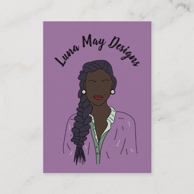 Modern Boss Woman Juwelier Display Business Card Visitenkarte (Vorderseite)