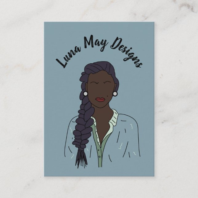 Modern Boss Woman Juwelier Display Business Card Visitenkarte (Vorderseite)