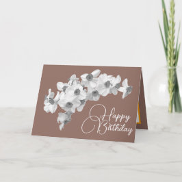 Modern Botanical Daffodils Spring Floral Birthday Karte