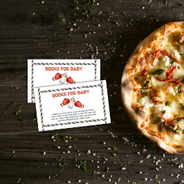 Modern Boxing Little Champion Books Baby Shower Begleitkarte