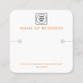 Modern Bracelet QR Logo display holder Quadratische Visitenkarte