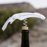 Modern Bridal Party Wedding Favor Man of Honor Kellnermesser<br><div class="desc">Thank your Man of Honor with this personalized corkscrew. You can add their initial and the date of your wedding. A really useful thank you gift for any of your wine bottle opening Bridal Party members. Who would you make one for?</div>