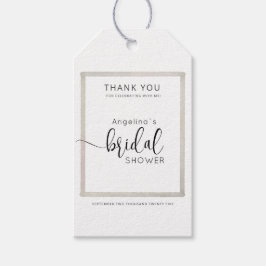 Modern Bride Shower Gift Tags  Geschenkanhänger