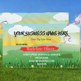 Modern Bright Festival Theme Business Card Visitenkarte