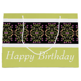 Modern Bright Green Große Geschenktüte