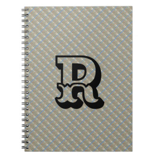 MODERN BROWN BLUE NIEDLICH Spiral Foto Notebook Notizblock