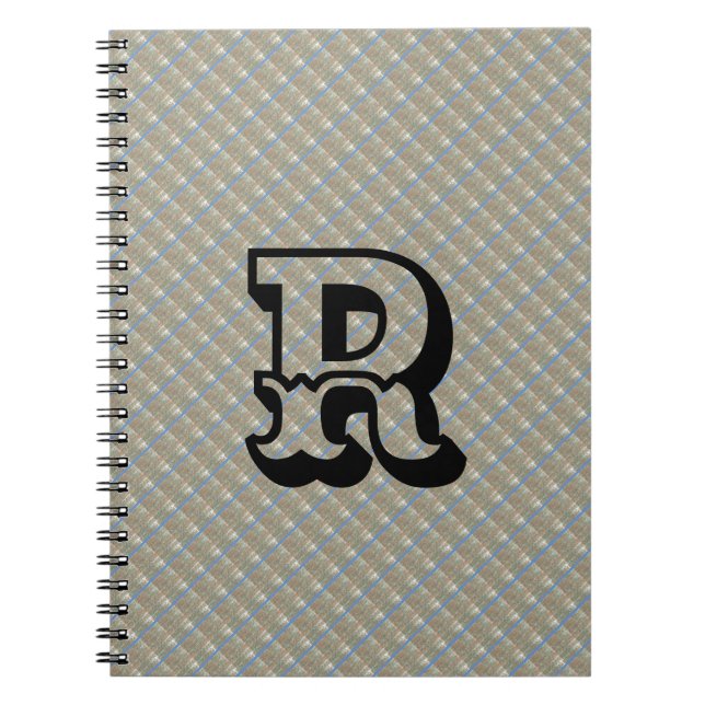 MODERN BROWN BLUE NIEDLICH Spiral Foto Notebook Notizblock (Vorderseite)