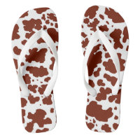 Modern Brown Cow Spots Print Cowboy Bauer