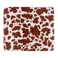 Modern Brown Cow Spots Print Cowboy