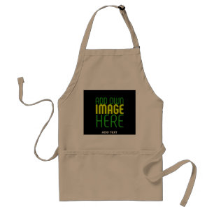 MODERN BROWN EDITABLE BLACK IMAGE TEMPLATE SCHÜRZE